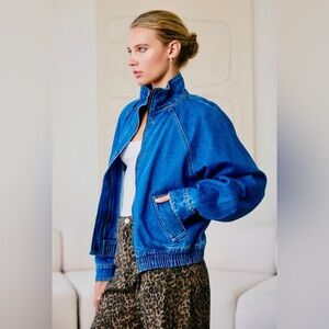 Chic Blue Denim Jacket for Women